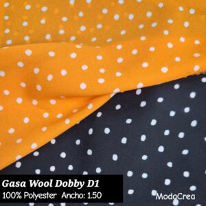 Gasa wool dobby lunares